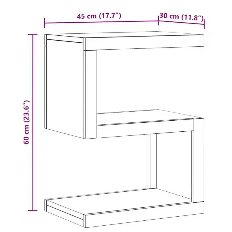 vidaXL Tavolino da caffè 45x30x60 cm Legno massello di teak