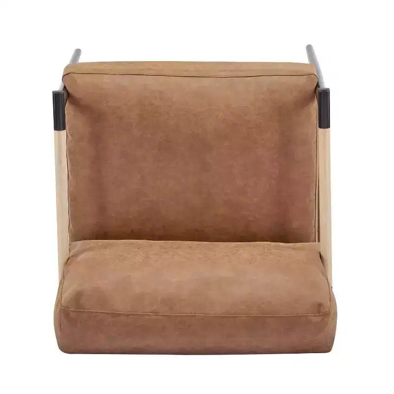 MAYEERTY 27.56 Poltrona moderna, cuscini in peluche, struttura in metallo, soggiorno, ufficio, multicolore