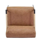 MAYEERTY 27.56 Poltrona moderna, cuscini in peluche, struttura in metallo, soggiorno, ufficio, multicolore