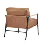 MAYEERTY 27.56 Poltrona moderna, cuscini in peluche, struttura in metallo, soggiorno, ufficio, multicolore