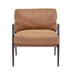 MAYEERTY 27.56 Poltrona moderna, cuscini in peluche, struttura in metallo, soggiorno, ufficio, multicolore