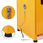 Armadietto di sicurezza in acciaio zincato 17 x 17 x 22 - Stoccaggio per infiammabili di tipo industriale con ripiano regolabile