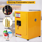 Armadietto di sicurezza in acciaio zincato 17 x 17 x 22 - Stoccaggio per infiammabili di tipo industriale con ripiano regolabile