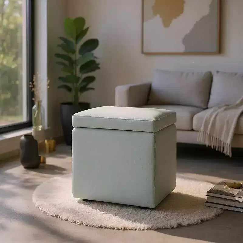 MAYEERTY Pouf Contenitore Multifunzionale, Imbottito, Uso Domestico