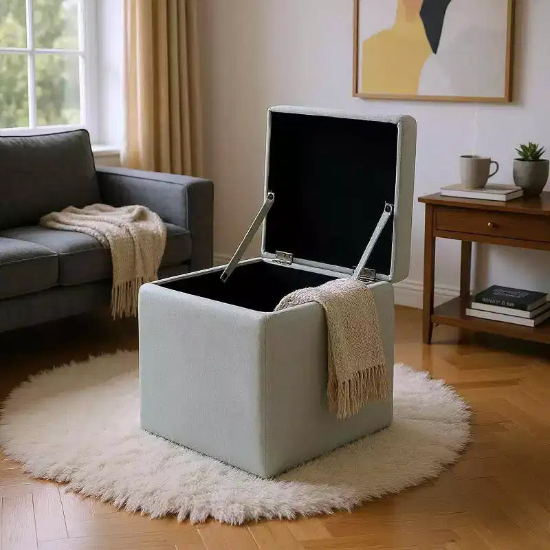 MAYEERTY Pouf Contenitore Multifunzionale, Imbottito, Uso Domestico