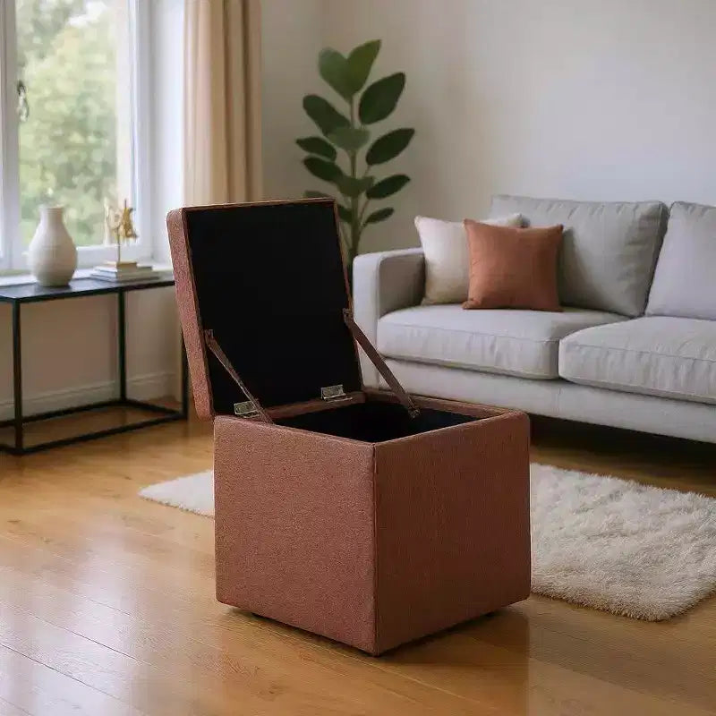 MAYEERTY Pouf Contenitore Multifunzionale, Imbottito, Uso Domestico