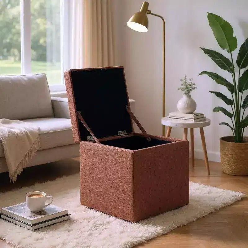 MAYEERTY Pouf Contenitore Multifunzionale, Imbottito, Uso Domestico