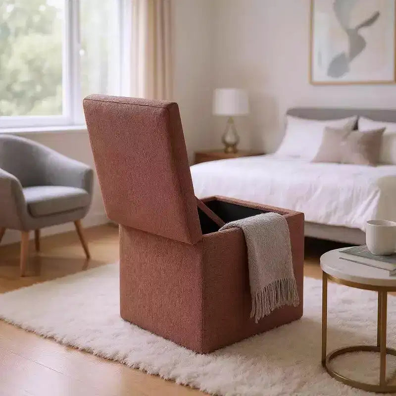 MAYEERTY Pouf Contenitore Multifunzionale, Imbottito, Uso Domestico