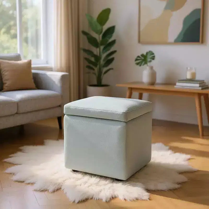 MAYEERTY Pouf Contenitore Multifunzionale, Imbottito, Uso Domestico
