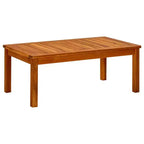 vidaXL Tavolino da Caffè in Legno Massello di Acacia Naturale - 89,9 x 50 x 36 cm