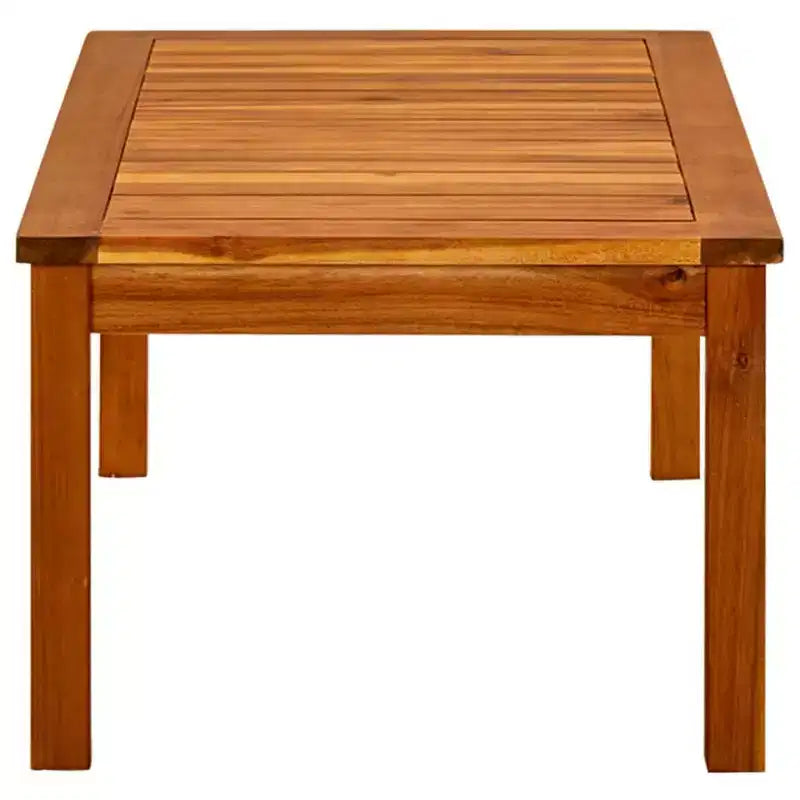 vidaXL Tavolino da Caffè in Legno Massello di Acacia Naturale - 89,9 x 50 x 36 cm