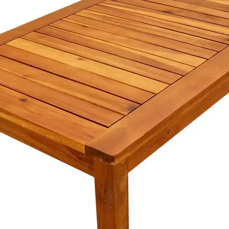 vidaXL Tavolino da Caffè in Legno Massello di Acacia Naturale - 89,9 x 50 x 36 cm