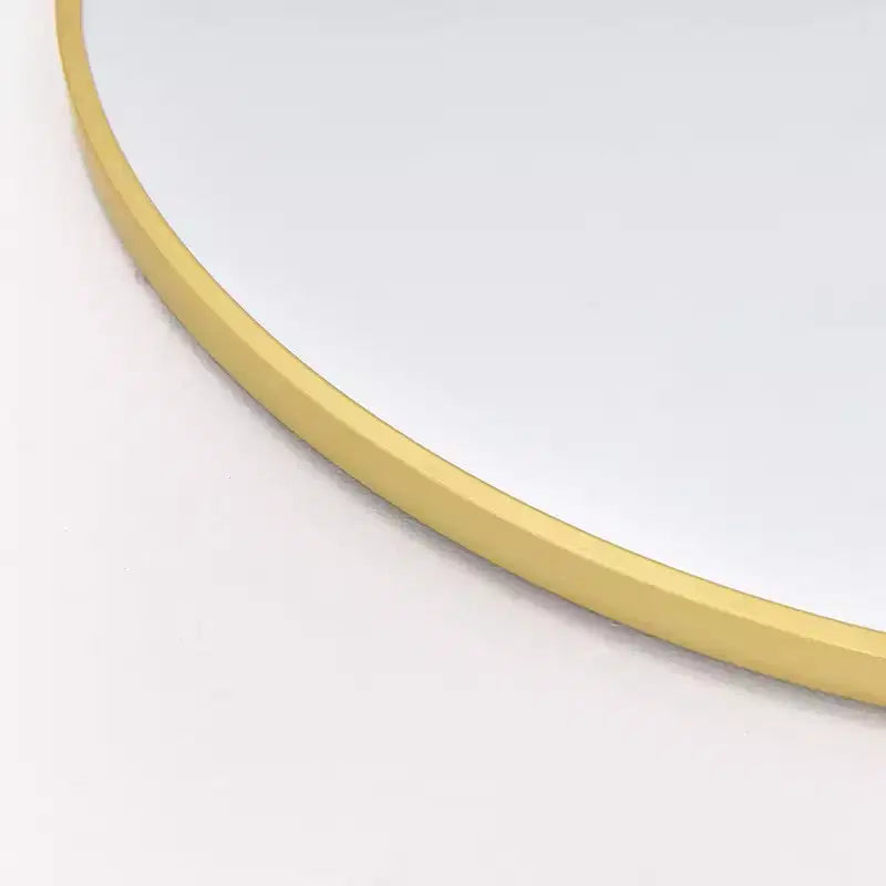 Specchio da Terra Ad Arco a Figura Intera 58x18, Dorato, da Parete per Camera da Letto o Spogliatoio