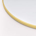 Specchio da Terra Ad Arco a Figura Intera 58x18, Dorato, da Parete per Camera da Letto o Spogliatoio