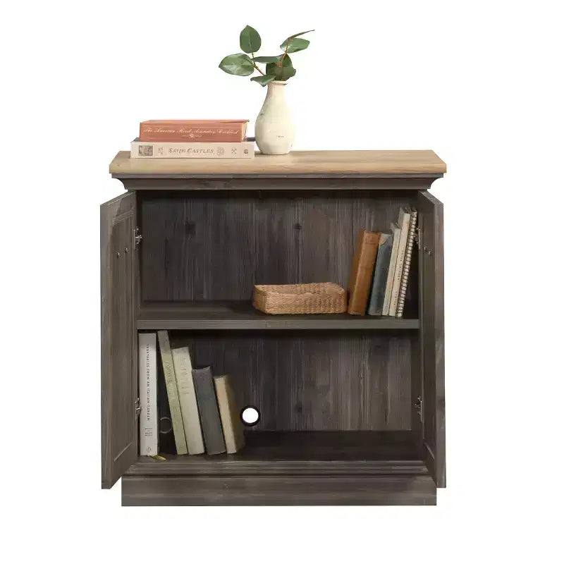 Mobiletto decorativo in legno GDFStudio Carter con ante e ripiani regolabili