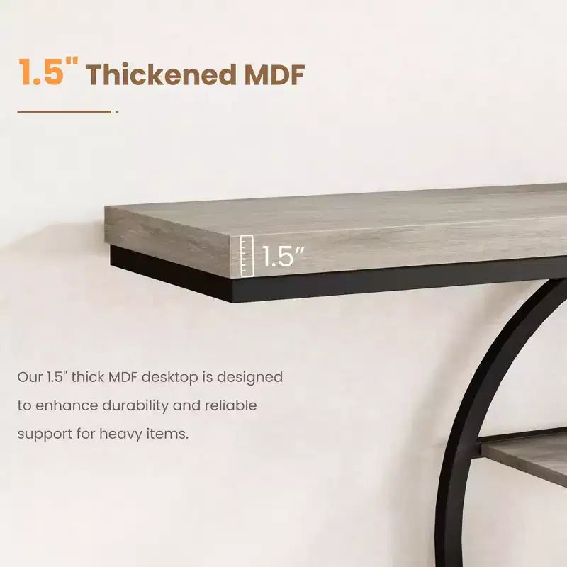 Console per ingresso, scaffali portaoggetti, tavolino stretto a 5 ripiani con scaffali rotondi, per soggiorno, corridoio, struttura in metallo a forma di o