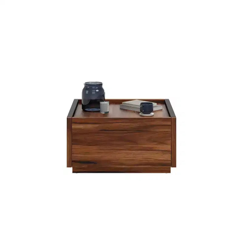 GDFStudio Tavolino da Caffè Moderno in Legno Marlow con Cassetti Contenitori