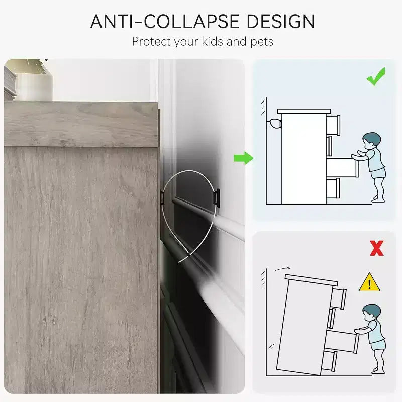 Acekool Cassettiera Alta a 6 Cassetti, Comò Moderno con Maniglie in Metallo, Organizzatore Verticale per Camera da Letto e Armadio