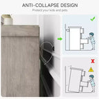 Acekool Cassettiera Alta a 6 Cassetti, Comò Moderno con Maniglie in Metallo, Organizzatore Verticale per Camera da Letto e Armadio