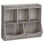 Set di 2 Librerie per Giocattoli, con Mensola Multipla e Scomparti, Mobile Contenitore per Libri e Giocattoli, per Camera da Letto, Sala Giochi, Corridoio