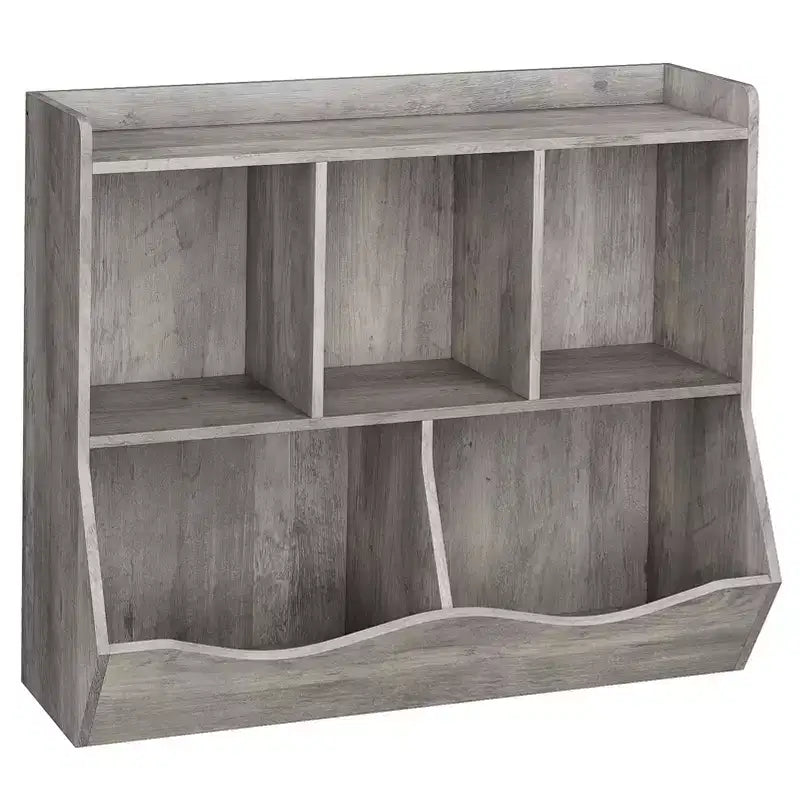 Set di 2 Librerie per Giocattoli, con Mensola Multipla e Scomparti, Mobile Contenitore per Libri e Giocattoli, per Camera da Letto, Sala Giochi, Corridoio