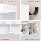 Set di 2 Librerie per Giocattoli, con Mensola Multipla e Scomparti, Mobile Contenitore per Libri e Giocattoli, per Camera da Letto, Sala Giochi, Corridoio