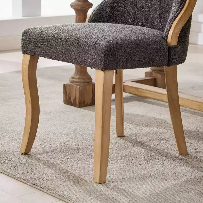 2 sedie in velluto senza braccioli di metà secolo con bordo in legno curvo e gambe scolpite, sedute d'accento imbottite per sala da pranzo, soggiorno, camera da letto