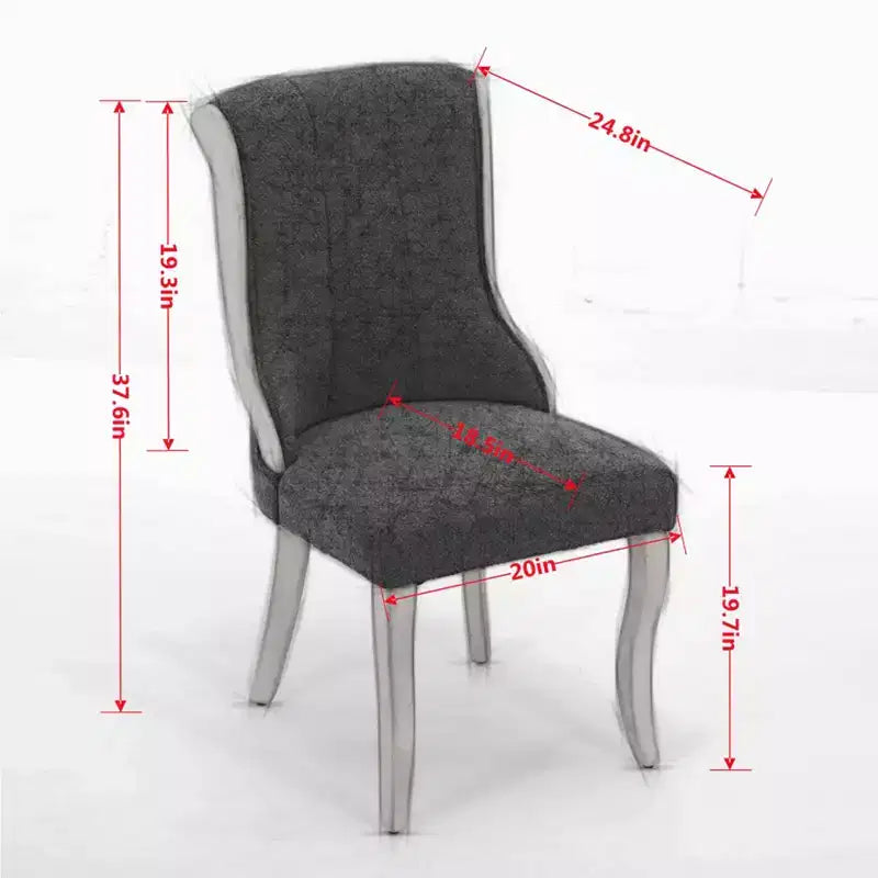 2 sedie in velluto senza braccioli di metà secolo con bordo in legno curvo e gambe scolpite, sedute d'accento imbottite per sala da pranzo, soggiorno, camera da letto