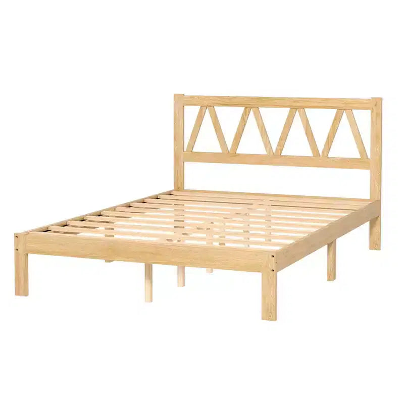 AEELLEEA Letto a una piazza e mezza Struttura resistente Facile da montare Base letto a piattaforma minimalista in legno per la camera da letto