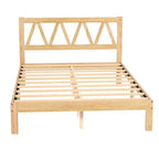 AEELLEEA Letto a una piazza e mezza Struttura resistente Facile da montare Base letto a piattaforma minimalista in legno per la camera da letto