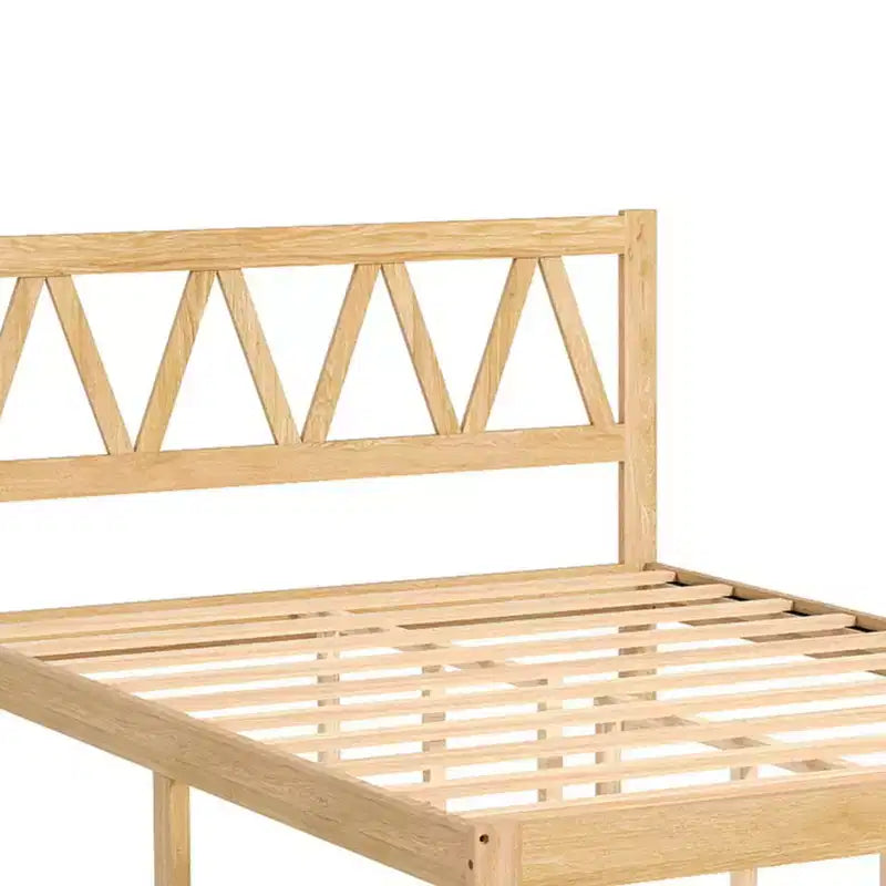 AEELLEEA Letto a una piazza e mezza Struttura resistente Facile da montare Base letto a piattaforma minimalista in legno per la camera da letto