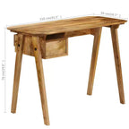 vidaXL Scrivania 110x50x76 cm Legno Massello di Mango