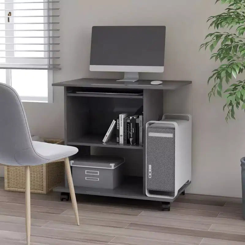 vidaXL Scrivania per Computer Scrivania Gaming Tavolo da Ufficio con Ripiano in Legno Ingegnerizzato