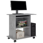 vidaXL Scrivania per Computer Scrivania Gaming Tavolo da Ufficio con Ripiano in Legno Ingegnerizzato