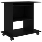 vidaXL Scrivania per Computer Scrivania Gaming Tavolo da Ufficio con Ripiano in Legno Ingegnerizzato