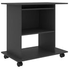vidaXL Scrivania per Computer Scrivania Gaming Tavolo da Ufficio con Ripiano in Legno Ingegnerizzato