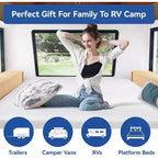Dyonery 10 Materasso RV rinfrescante in memory foam al gel di tè verde, rivestimento in Tencel, rigidità media e certificato CertiPUR-US per camper/roulotte (materasso in scatola)