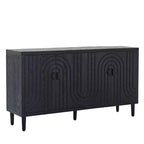 GDFStudio Credenza moderna con borchie da 150 cm con 4 ante e 2 ripiani regolabili