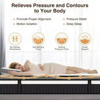 Materasso ibrido King Size 14 pollici, materasso in gel memory foam a media rigidità in scatola con molle insacchettate, tessuto traspirante rinfrescante, isolamento del movimento