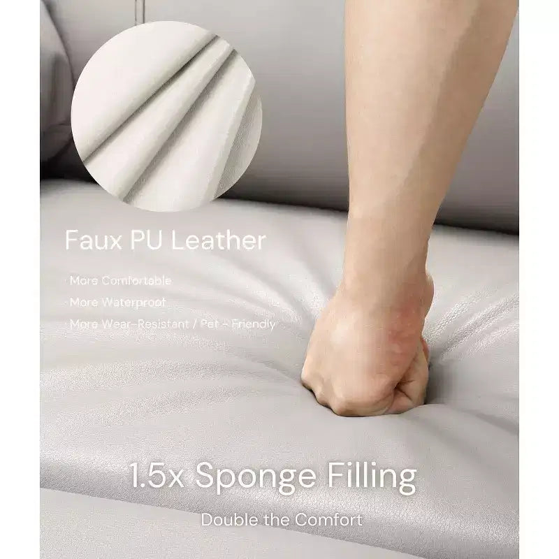 27 Poltrona reclinabile manuale oversize, classica in pelle con supporto lombare e braccioli, seduta per home theater per soggiorno e camera da letto