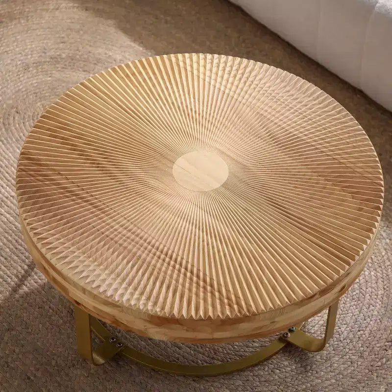 TUYOHW 33.86 Tavolino da caffè retrò con piano a ribalta e gambe in metallo, elegante tavolino laterale per soggiorno, tavolino rotondo, capacità di 220 libbre, decorazione per la casa