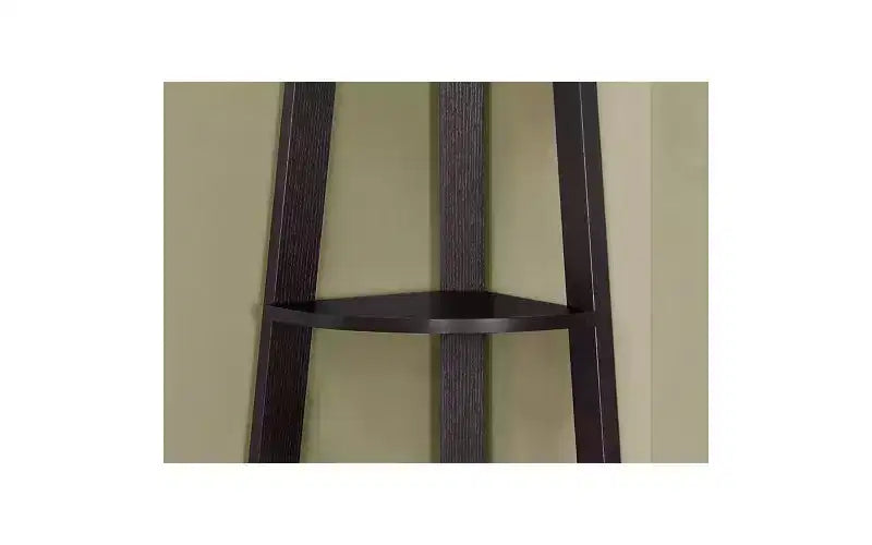 TUYOHW Libreria angolare moderna a 5 ripiani in legno, scaffale con ripiano fisso in stile vassoio, scaffali portaoggetti, librerie leggere per soggiorno, ufficio