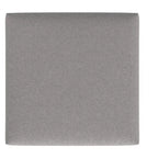 Lilah Poggiapiedi Contenitore Contemporaneo Quadrato Mid Century Largo 91 cm con Coperchio Sollevabile in Lino di Poliestere