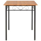 vidaXL Tavolo da Pranzo Marrone 120x70x75 cm in MDF