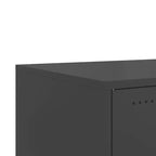 vidaXL Tavolino da caffè Nero Acciaio laminato a freddo Dimensioni medie Ruote bloccabili