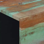 vidaXL Comodino Multicolore Legno massello di recupero, ferro Medio