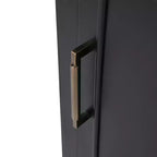 Mobiletto da bagno salvaspazio 30" con lavabo, mobiletto da bagno in legno con cassetti e anta, nero