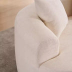 Divano Moderno a Mezzaluna con Cuscini, Divano Cloud Profondo in ciniglia per Soggiorno o Camera da Letto, Appartamento-Panipeachy