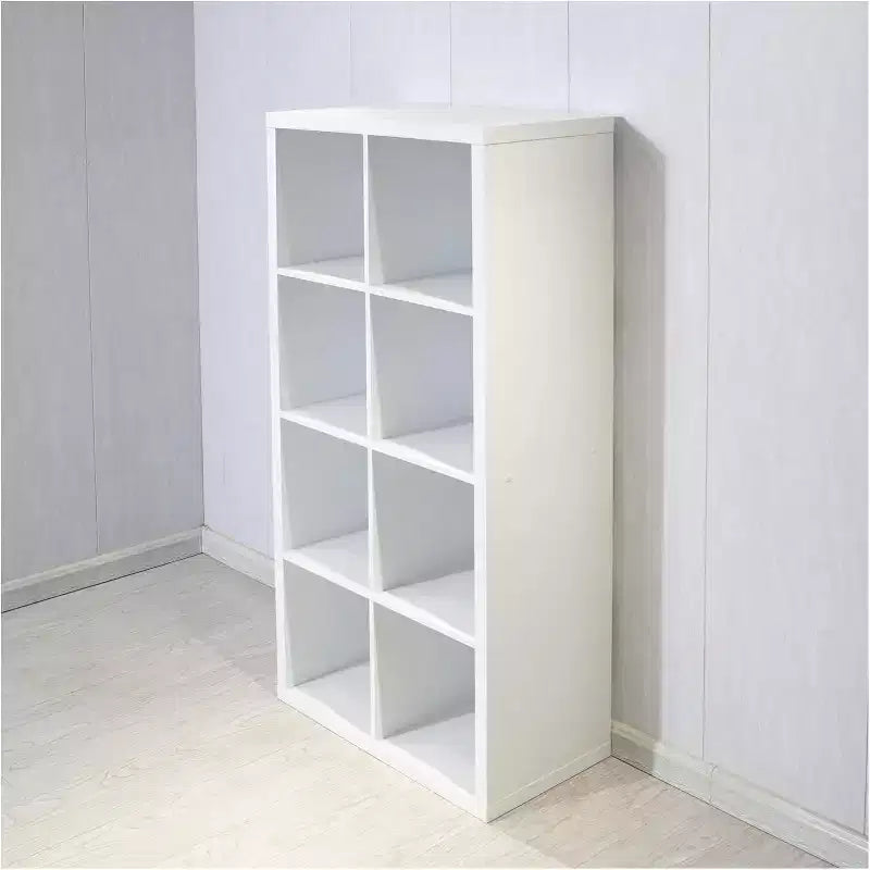 Mobiletto organizer a 8 cubi con ripiani aperti sul retro, libreria a 2 x 5 cubi per la decorazione della casa