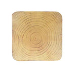 Tavolino Retro Comodino Tavolino d'Appoggio con Texture Effetto Legno, Tavolino d'Appoggio per Interni/Esterni a Forma di Spirale - ModernLuxe
